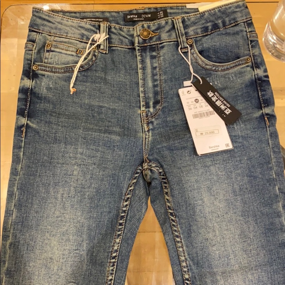 Berksha blue skinny jeans with tags